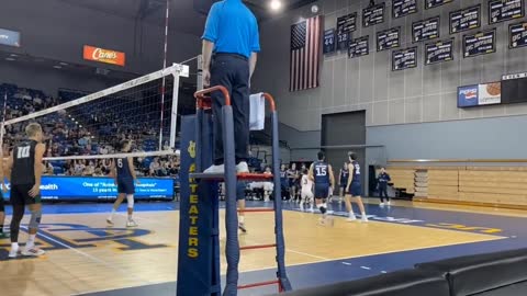 These guys are so good at volleyball