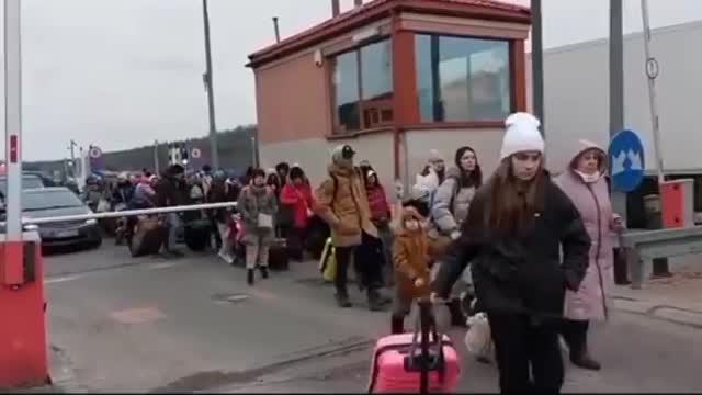 Granica polsko–ukraińska w Hrebennem. Zaczyna się