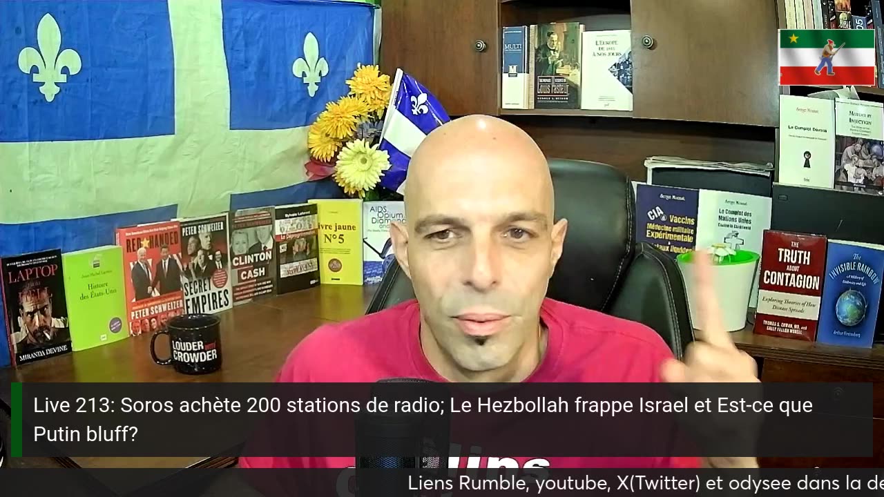 Live 213: Soros achète 200 stations de radio; Le Hezbollah frappe Israel et Est-ce que Putin bluff?