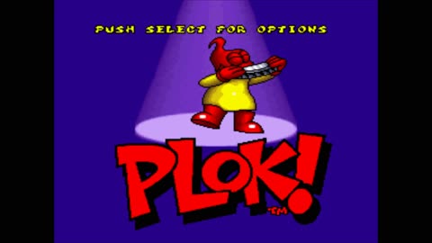 Intro & Title Screen - PLOK! - SNES