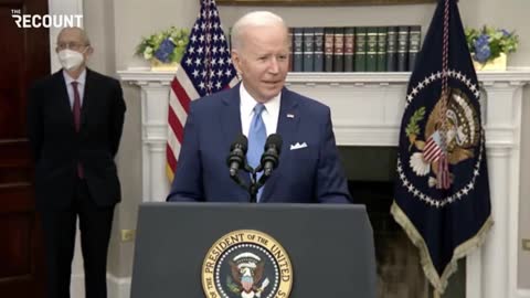 Biden: “This is sort of a bittersweet day for me. Justice Breyer and I go back a long way.”