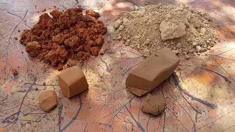 Extracting clay from dirt that has clay content