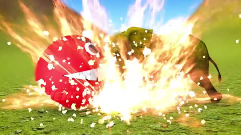 Temple run titan t-rex chasing wild elephant turns into monster