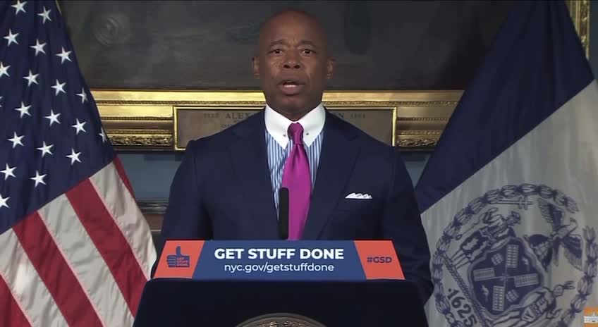 Eric Adams Says NYC Has Done More Than Any Other City to Support “Influx of Asylum Seekers”.