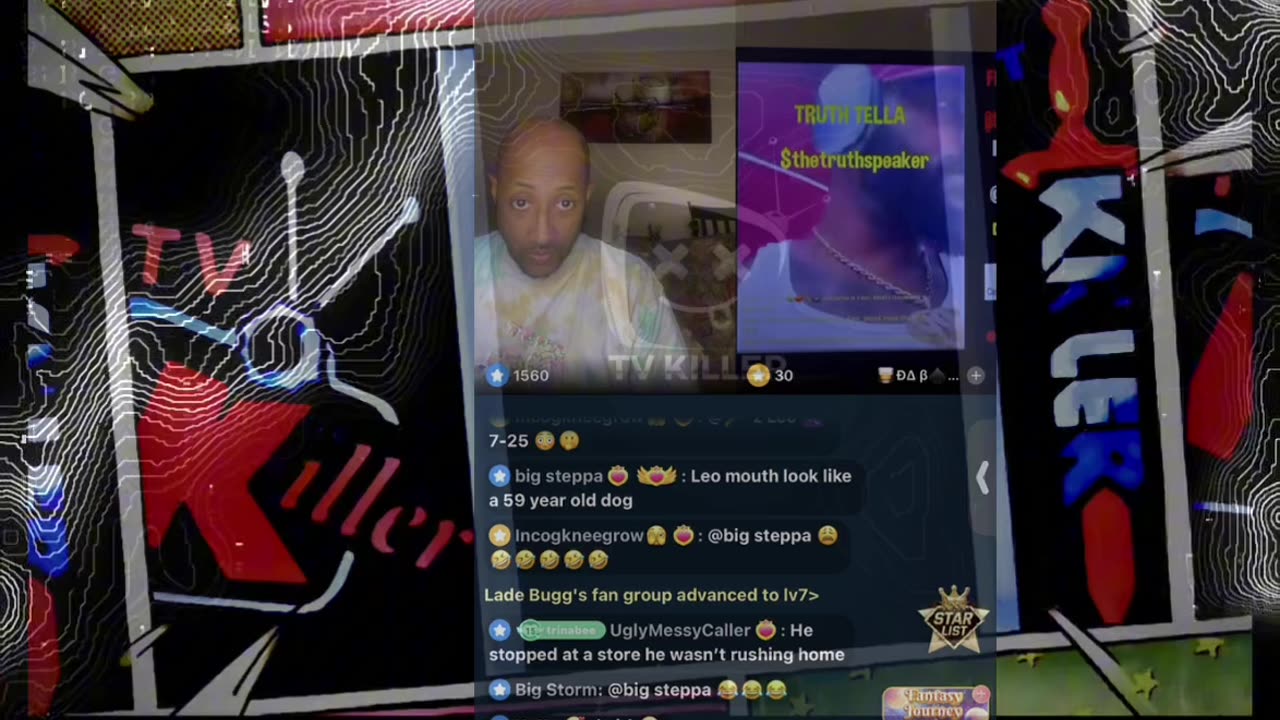 LEO SHOWS TRINA B A VIDEO OF PASTOR P LOOKING SOMETHING IN HIS BOAT BEFORE HIS ACCIDENT
