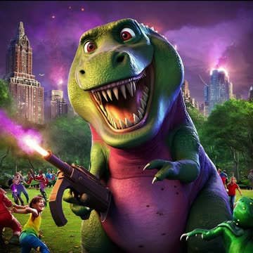 Barney The Dinosaurs Funny Parody (Ai Edition) 🦖 #ai #chatgpt #aiart