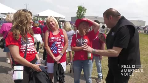 RAV's David Zere talks with Trump MAGA rally goers