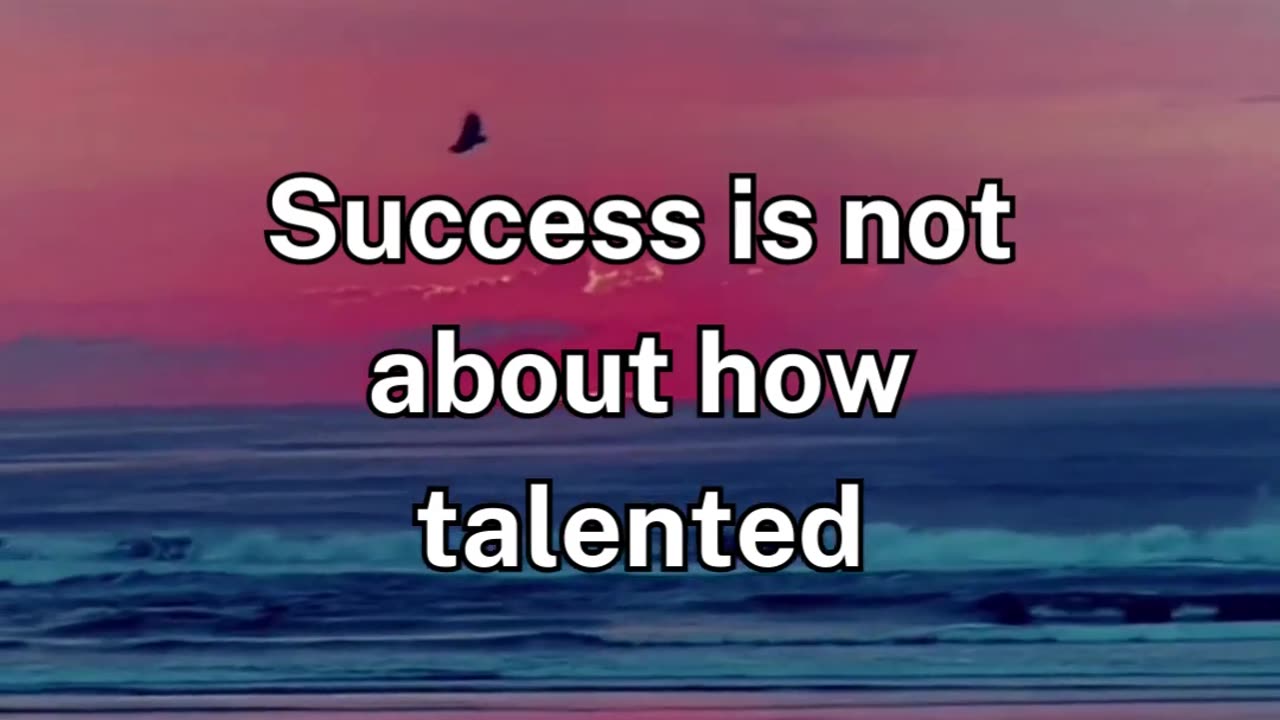 Success is not about how talented you are... #ytshorts #viral #trending #facts #motivational