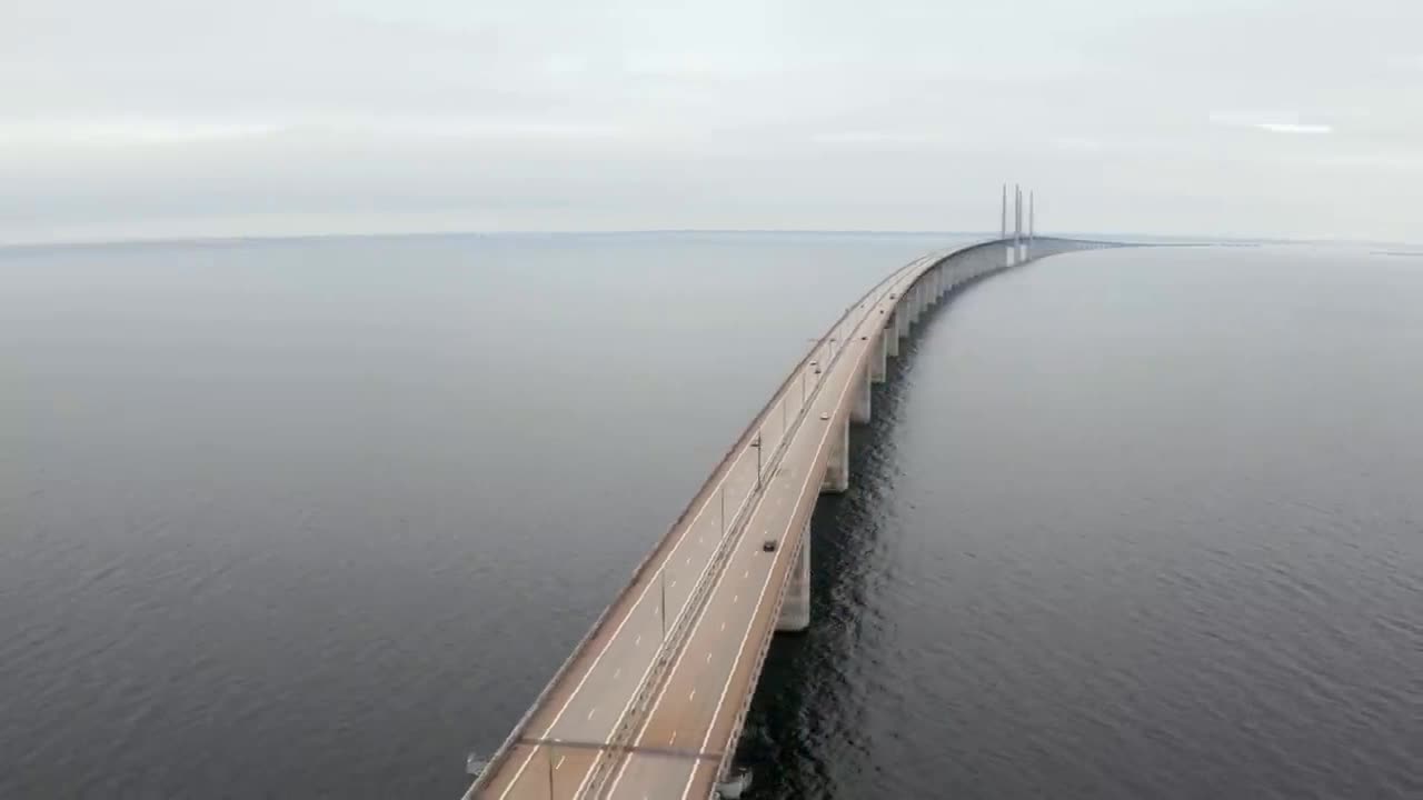 FLYING + OVER + DENMARK + (4K