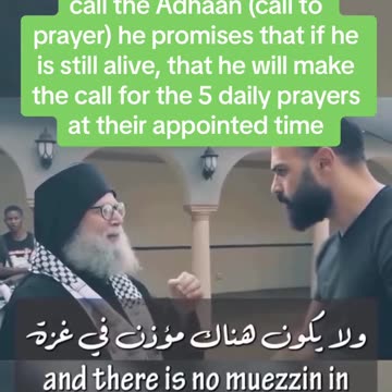 A Christian priest makes a promise he will make the call for the 5 daily prayers