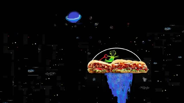 FAST FOOD GALAXY SPACESHIPS