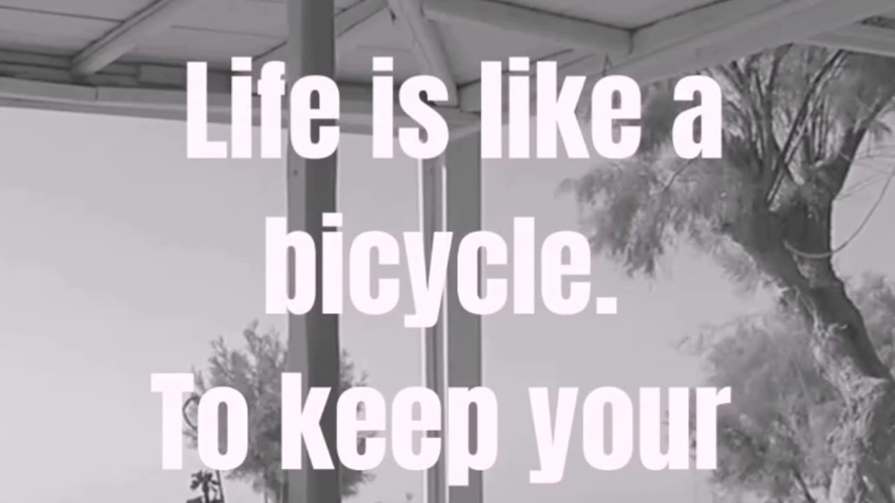 Life is like a bicycle keep your balance moving #viral #short video#