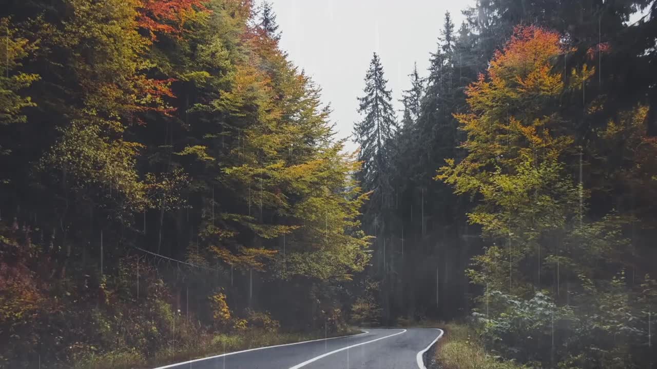 relaxing rain sleep video to help people relax & sleep