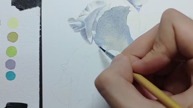 [Watercolor] White Iris in Summer Flower Story System Lesson 4