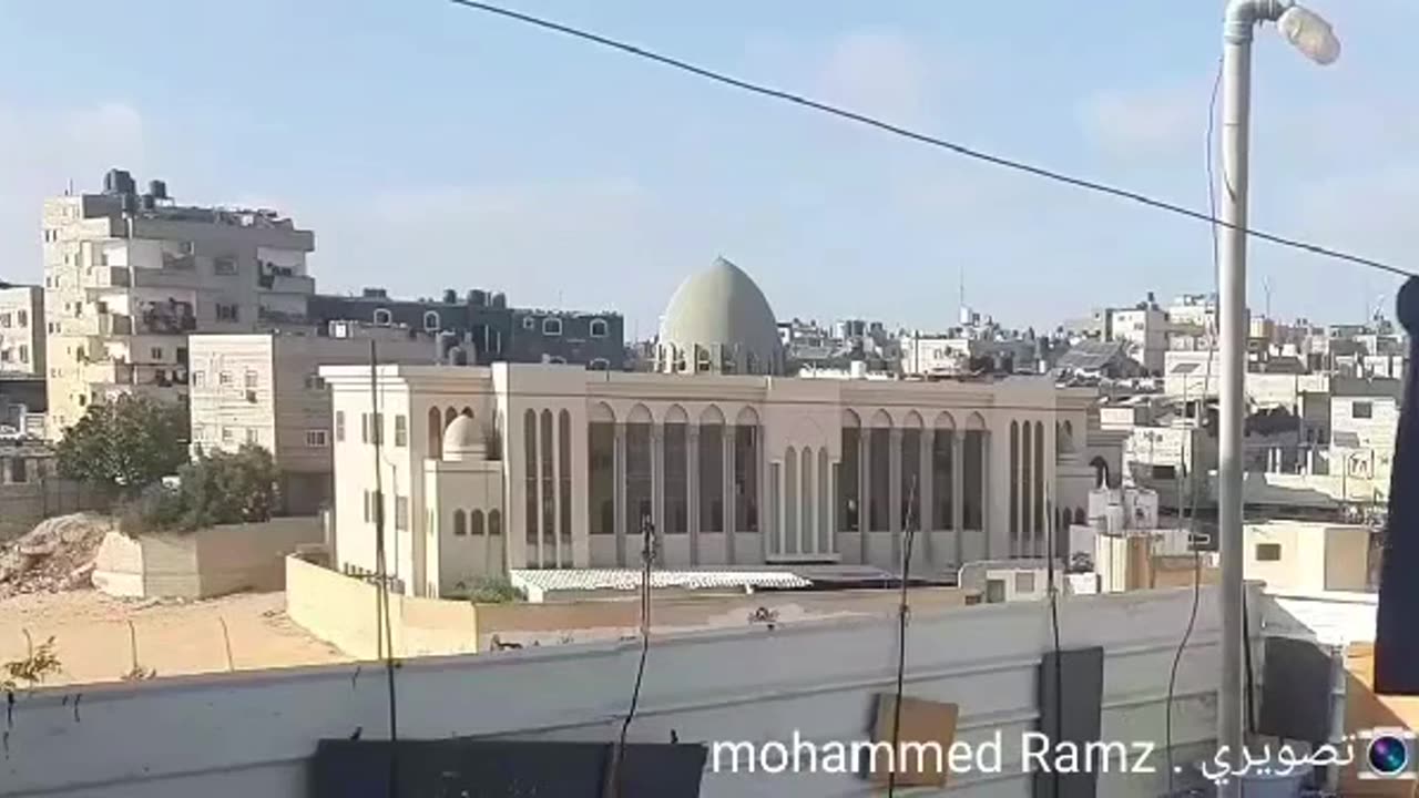 ►🚑⚡️🇮🇱🇵🇸 Israeli attack on the Khaled bin al-Walid mosque in Bnei Suhila, S.Gaza