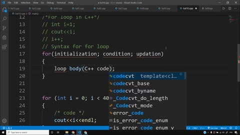 For, While and do-while loops in C++ _ C++ Tutorials for Beginners #10