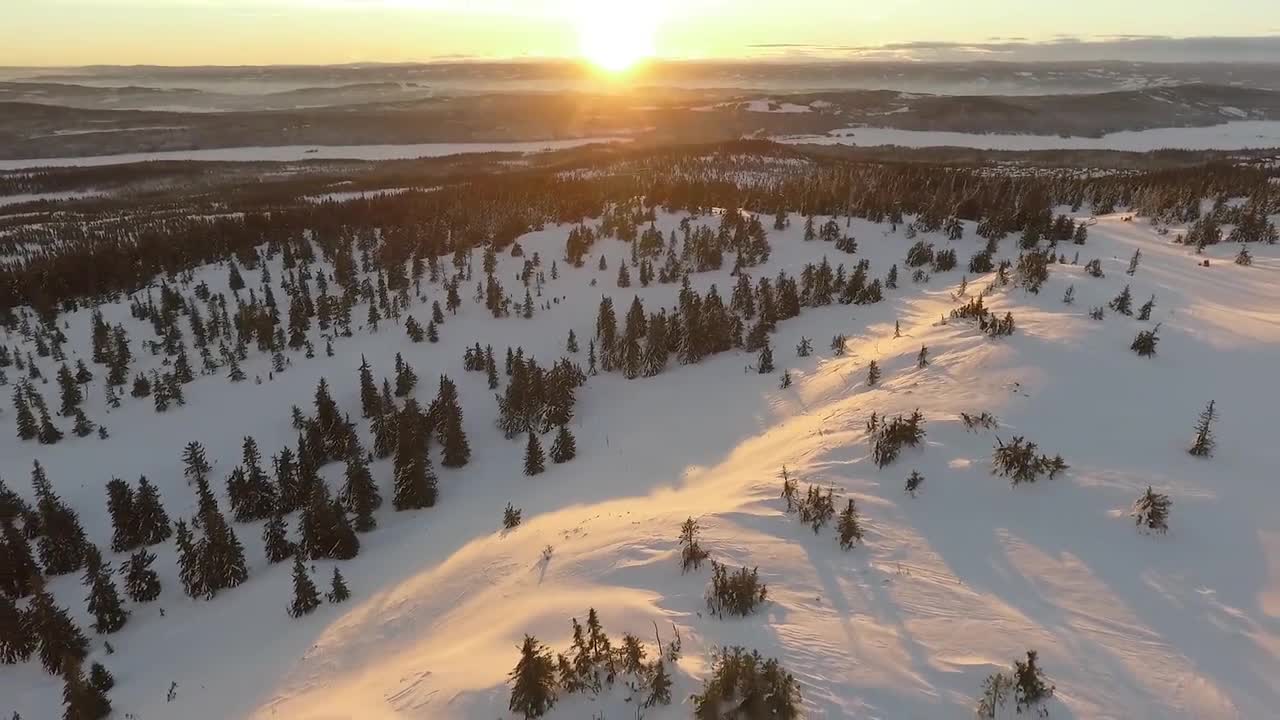 Mountains and landscapes in winter