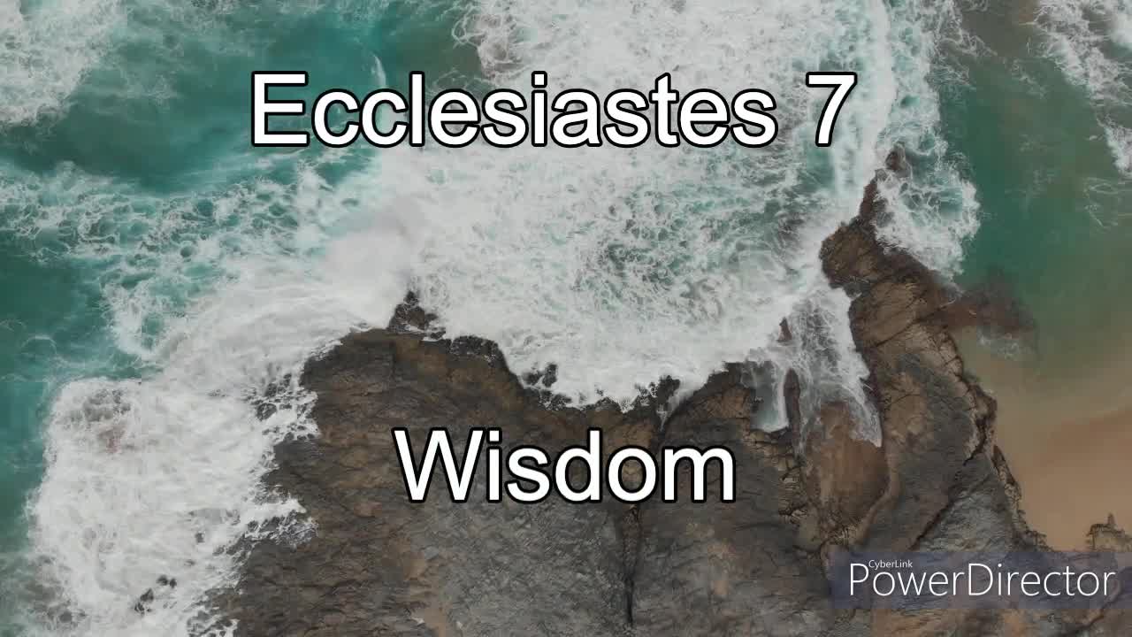 The Holy Bible - Ecclesiastes 7 NIV Audio