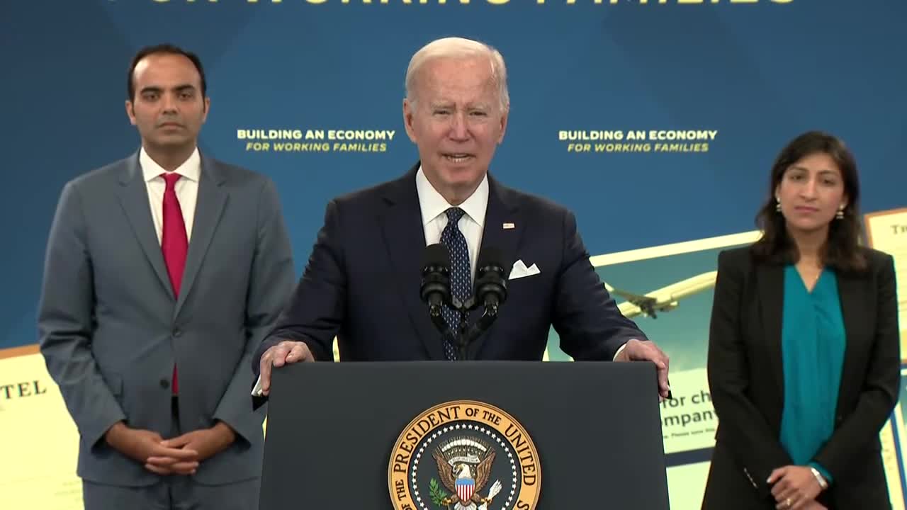 Joe Biden announces actions to provide relief for families