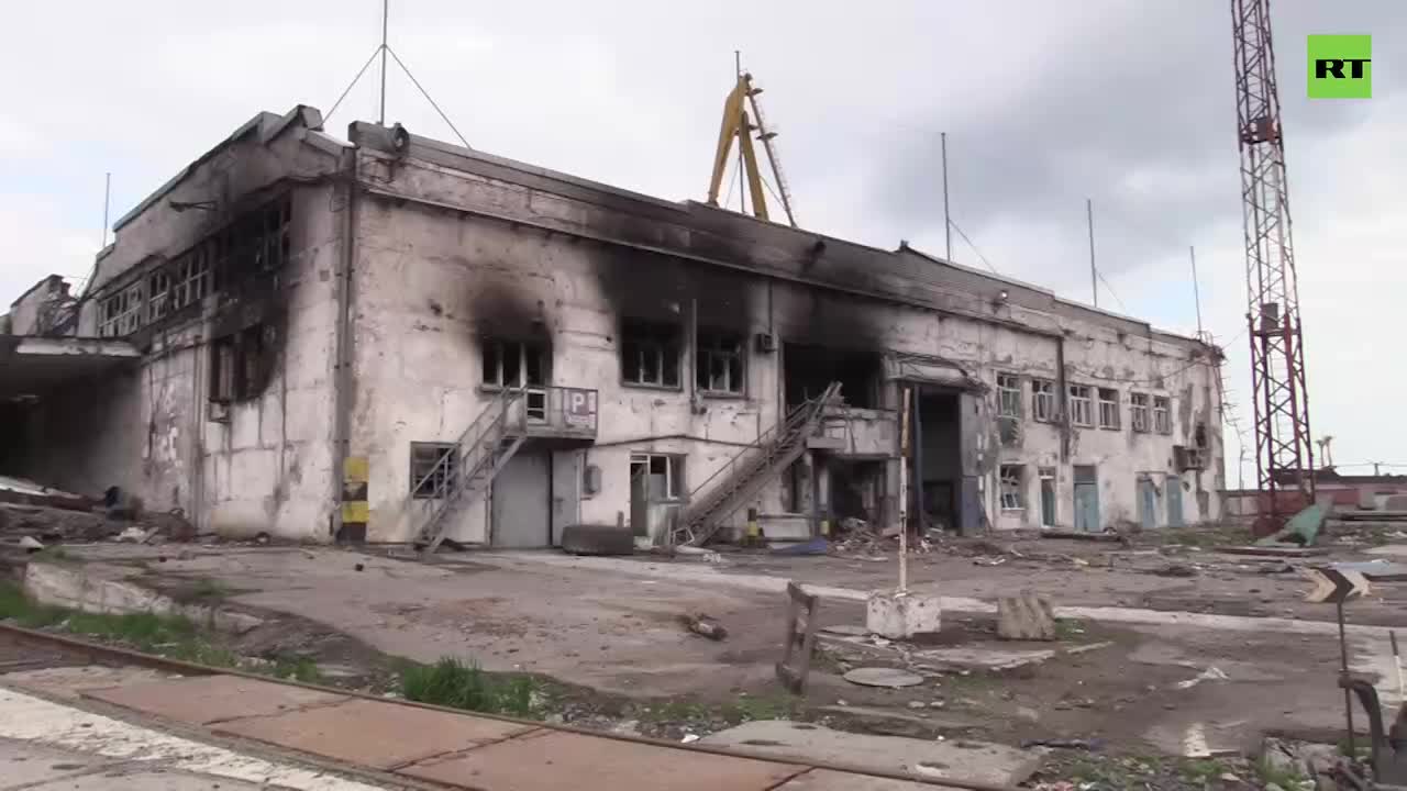 Ukraine War - Shots from Mariupol port