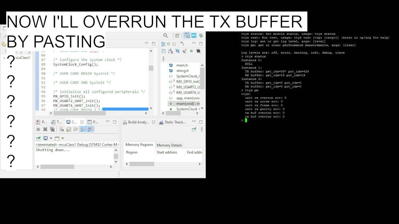 ttys module demo - stm32 & Putty (embedded systems)