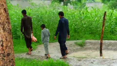 Rain In Punjab | Enjoying In Natrual Swimming Pool | Happy Rural Life