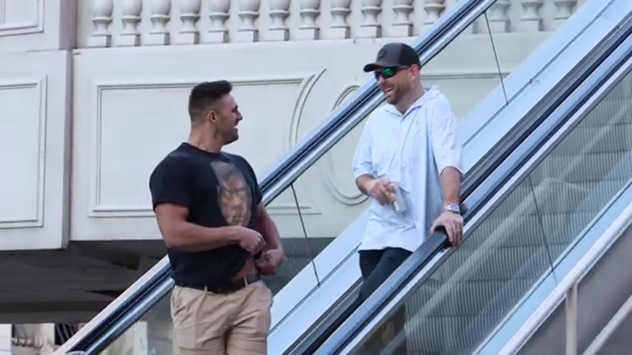 MAN THONG PRANK ON THE ESCALATOR 4!! (MUST WATCH)