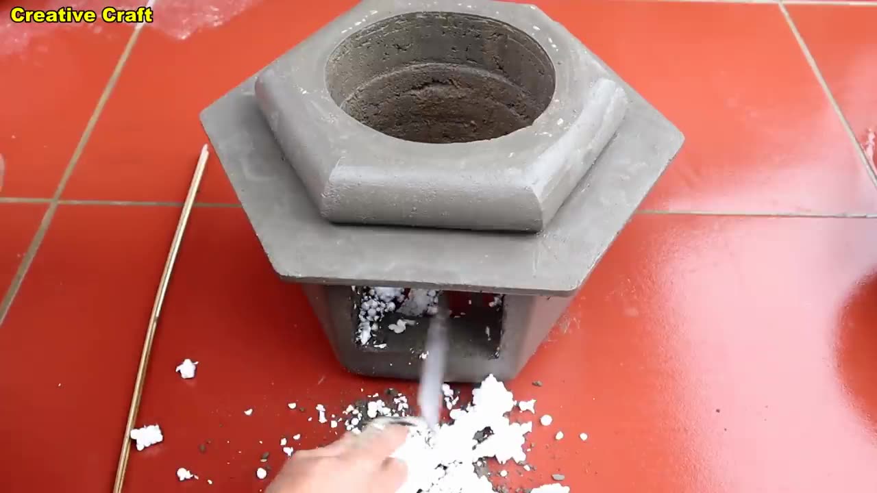 Very Convenient Wood-burning Stove - Crafts With Cement --- AF inventions / 86