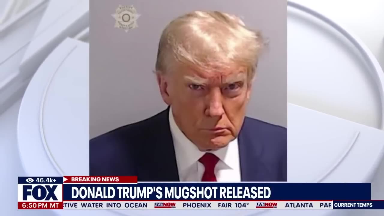 Donald Trump mugshot released by fulton