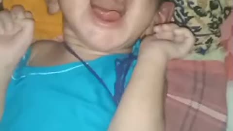 Cute baby and mom baby nice video