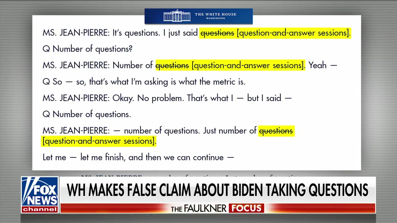 White House Changes Official Transcript to Cover Up Jean-Pierre's Dumbest Lie Yet