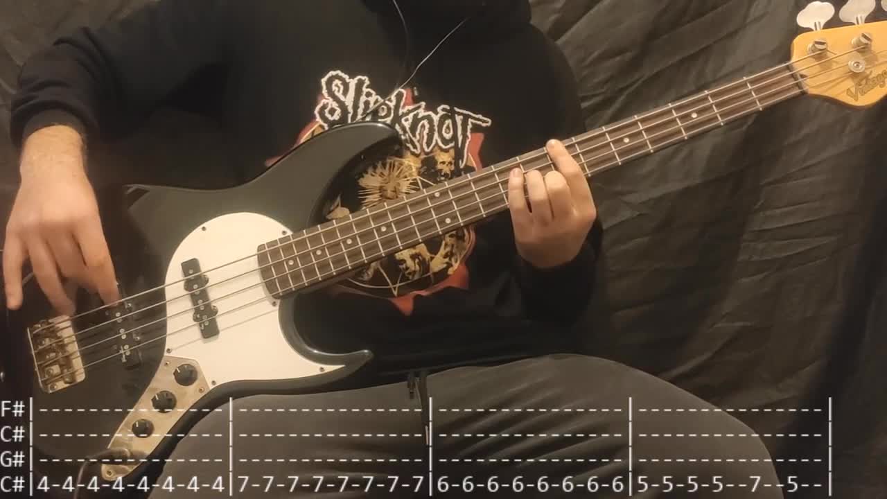 Black Veil Brides - In The End Bass Cover (Tabs)