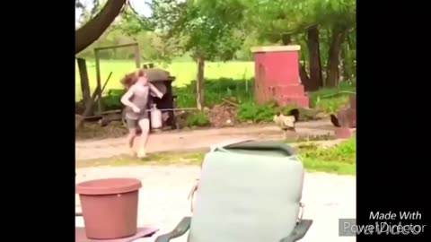 Funny chickens and roosters Chasing kids and adults 😂😂||funny videos compilation 2020.