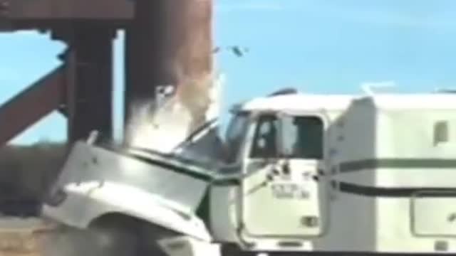 Massive Truck Crash test