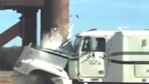 Massive Truck Crash test