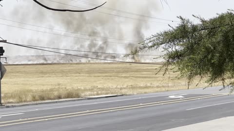 Non political a local fire about one mile from where I was at