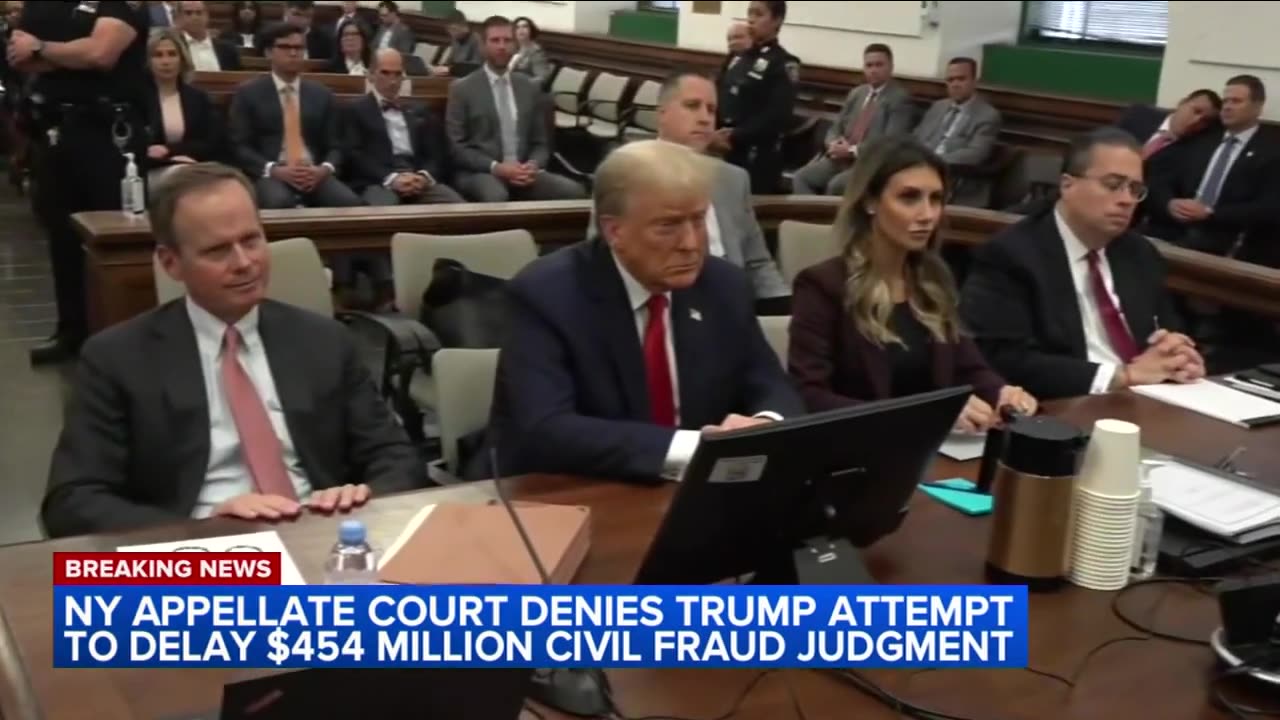 Judge denies Trump's attempt to delay $454M civil fraud judgment