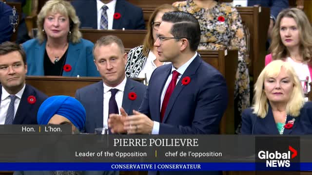 Trudeau asks Poilievre if he condemns Ontario's use of the notwithstanding clause