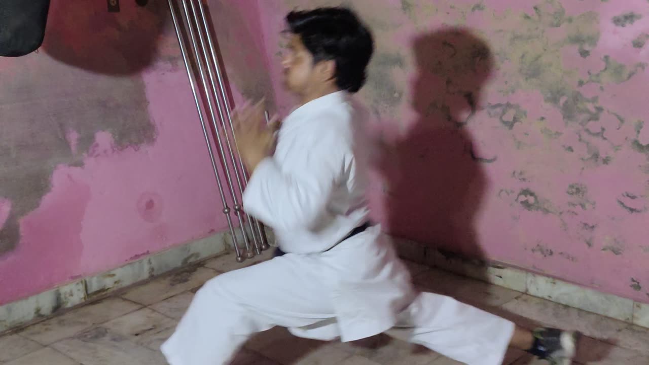 Karate fight prectice