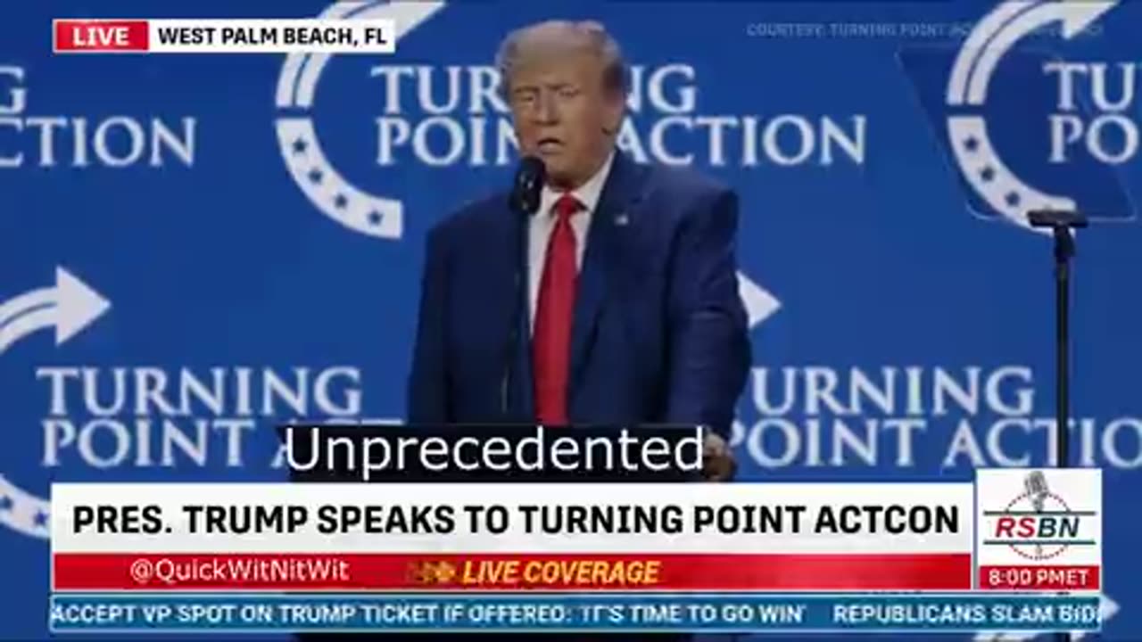 QuickWitNitWit 🔍-"We're going to have a country, I think it will be unprecedented." listen.