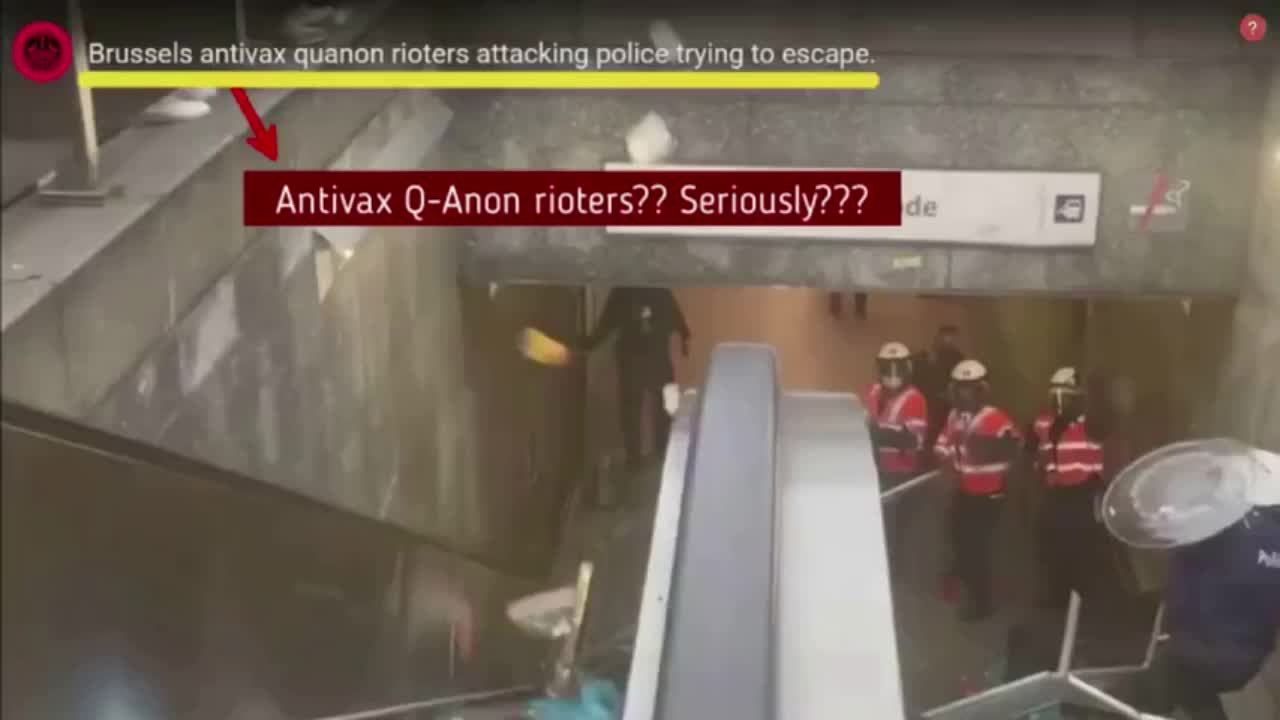 Manipulacija prosvjedom u Bruxellesu 23.01.22.