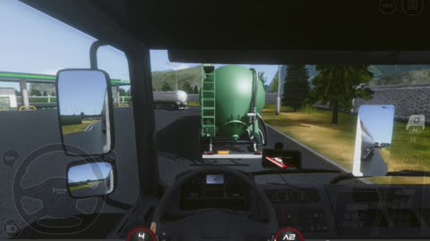 Simulator gameplay of truck of Europe