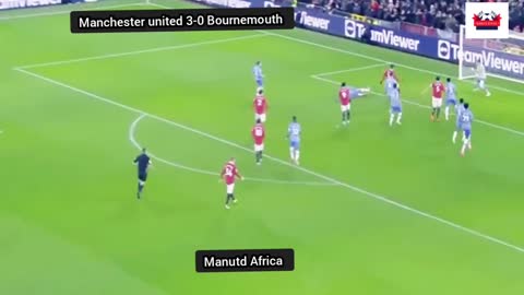 Manchester united 3-0 Bournemouth highlight