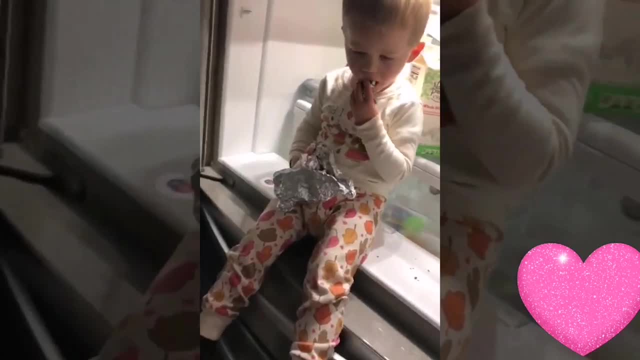 What Happens When Baby Open The Fridge | Funny baby video 1