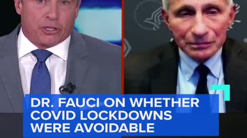 DR. FAUCI ON WHETHERCOVID LOCKDOWNSWERE AVOIDABLE