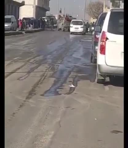 A Russian military convoy of armored vehicles "Typhoon-K", "Lynx", "Tiger-M", as well as a special