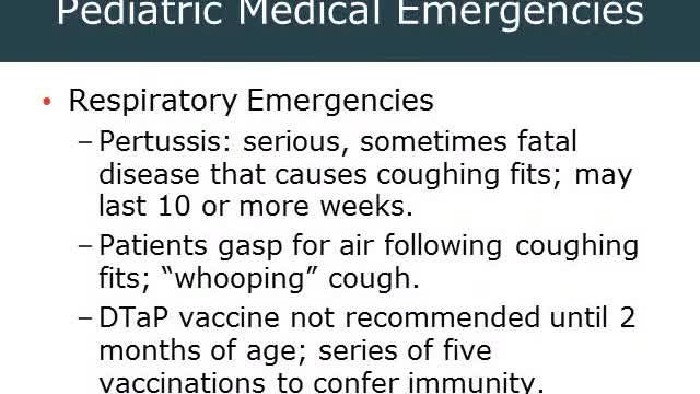 AEMT Ch 44 Pediatric Emergencies Part 2