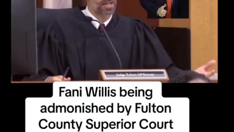 Fani Willis being admonished by Fulton county Judge.