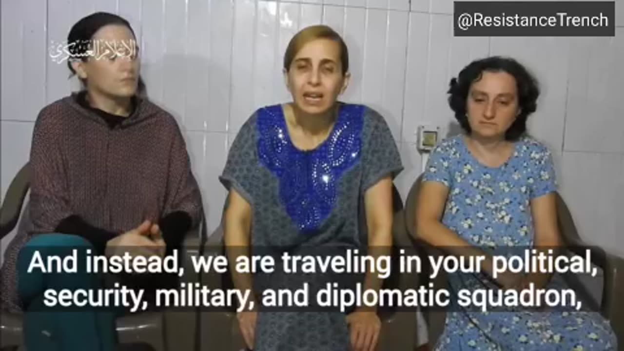 Israeli hostages captured by hamas speech to Netanjahu