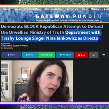 Dems Block Bill To Defund Ministry of Truth